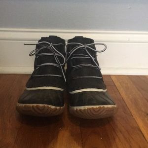 Sorel Out n’ About Lace Up Booties - Black